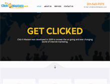 Tablet Screenshot of clickitmasters.com